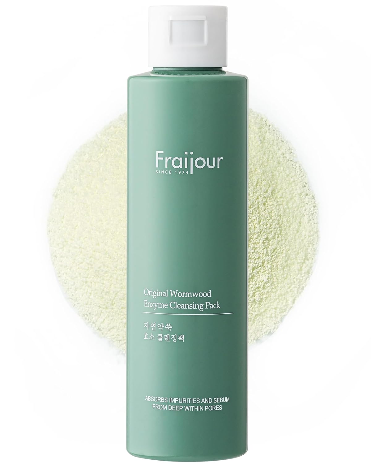 Fraijour Original Wormwood Enzyme Cleansing Pack 80g | Korean Skincare | Deep Pore Cleansing | Exfoliating | Sensitive Skin