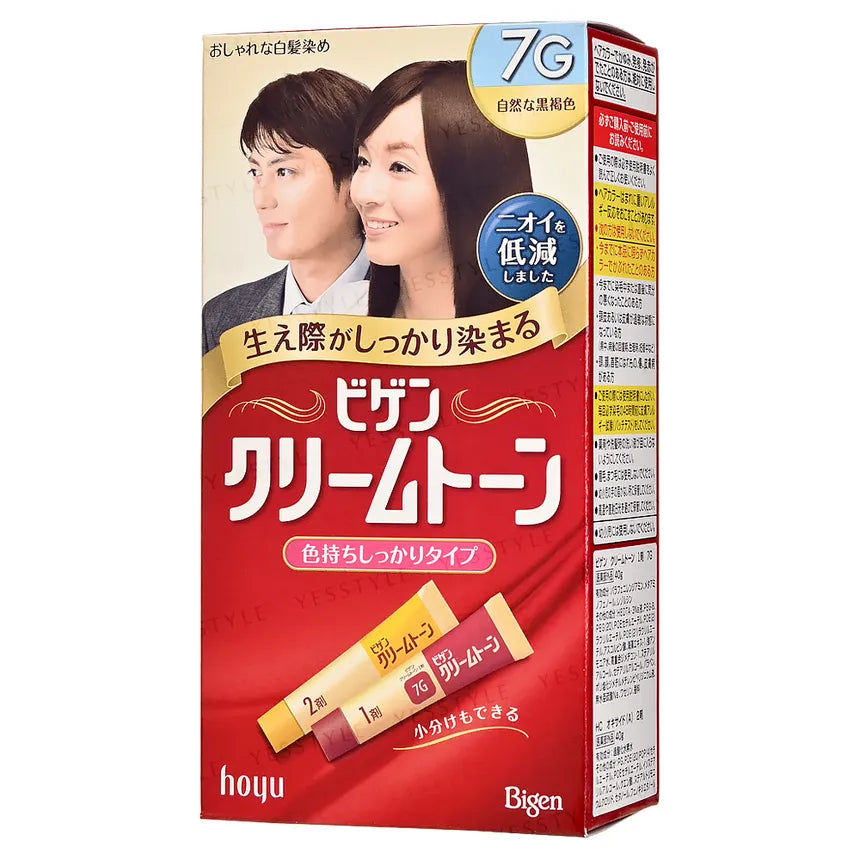 hoyu Bigen Cream Tone Hair Color | Japanese Hair Dye | Gray Coverage | Ammonia-Free | Made in Japan